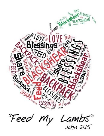 Apple shaped word cloud with